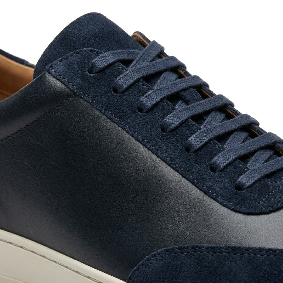 Suede and Leather Panel Sneakers